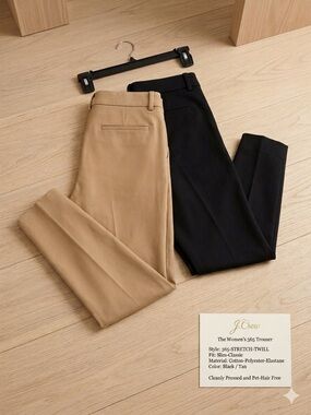 Bundle of J. Crew 365 High Rose Cameron Dress Pants in Tan and Black